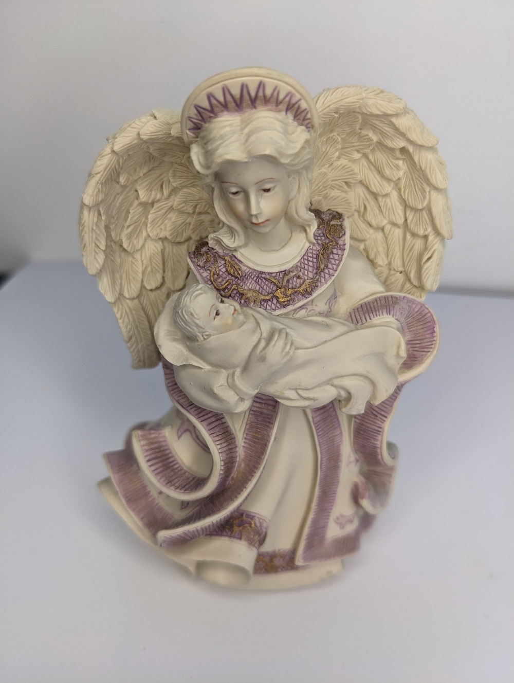 Sarah's Angels Mother's Day Vintage 1990s Mootherhood Hand painted Resin